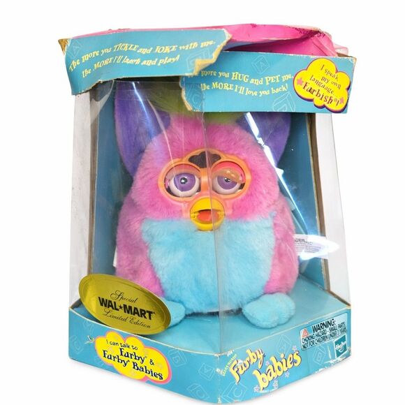 Furby Babies Special Wal-Mart Limited Edition Pink Blue NIB Spring